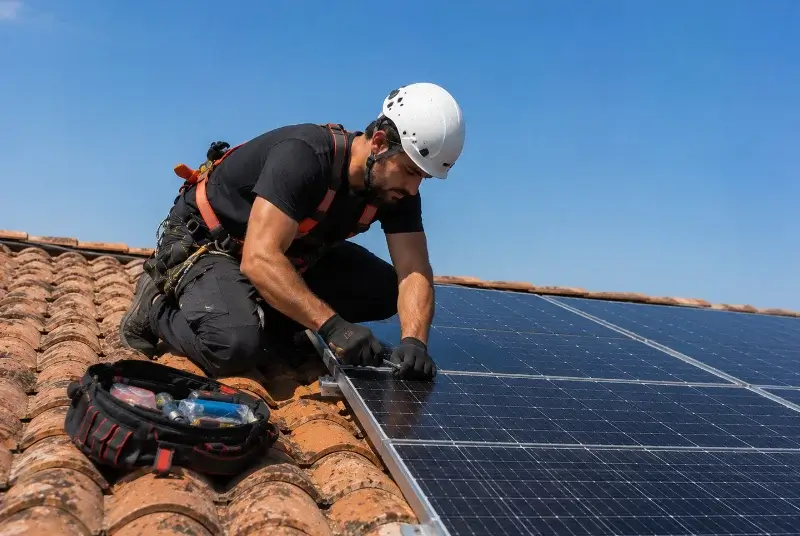 Maintenance et monitoring de panneaux solaires à la Chapelle-des-Marais
