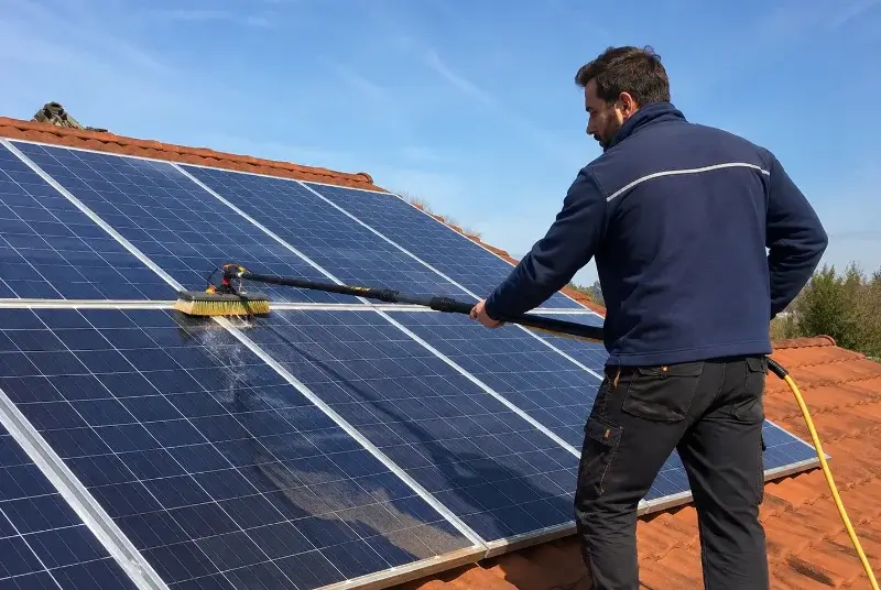 Nettoyage et entretien de panneaux solaires à la Chapelle-des-Marais