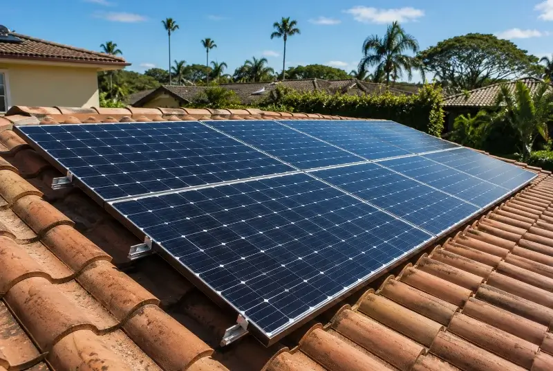 Installation de panneaux solaires à la Chapelle-des-Marais